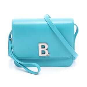 Balenciaga Shoulder Bag Leather Blue